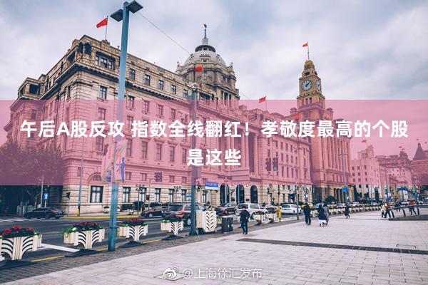 午后A股反攻 指数全线翻红！孝敬度最高的个股是这些
